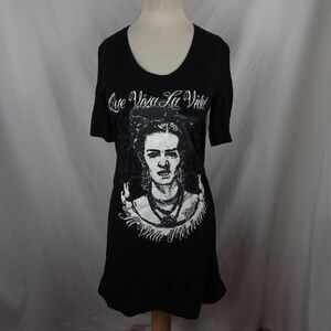 American Apparel Que Viva La Vida! La Vida Mexicana! Shirt Dress Size XL
